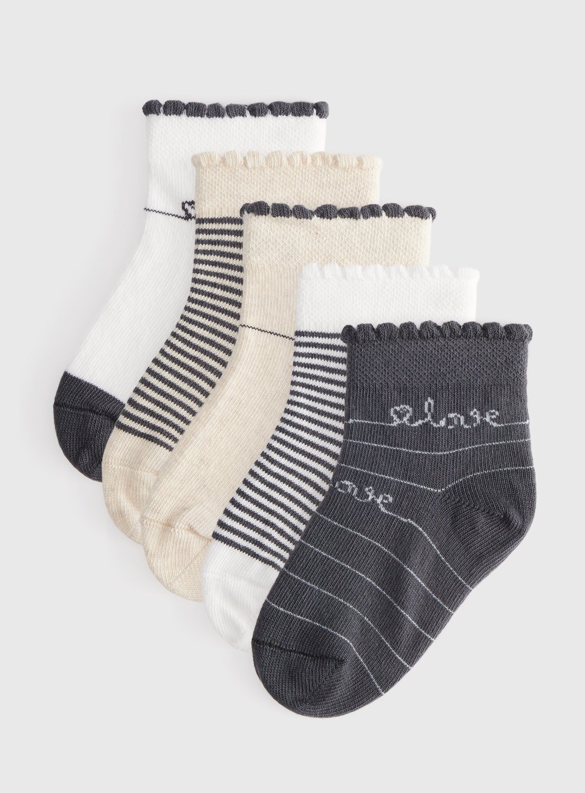 Mono Socks 5 Pack 1-6 months - Image 1 thumbnail